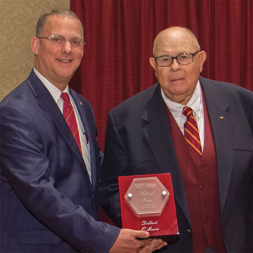 Virginia Tech alumnus Delbert O'Meara '62, '67