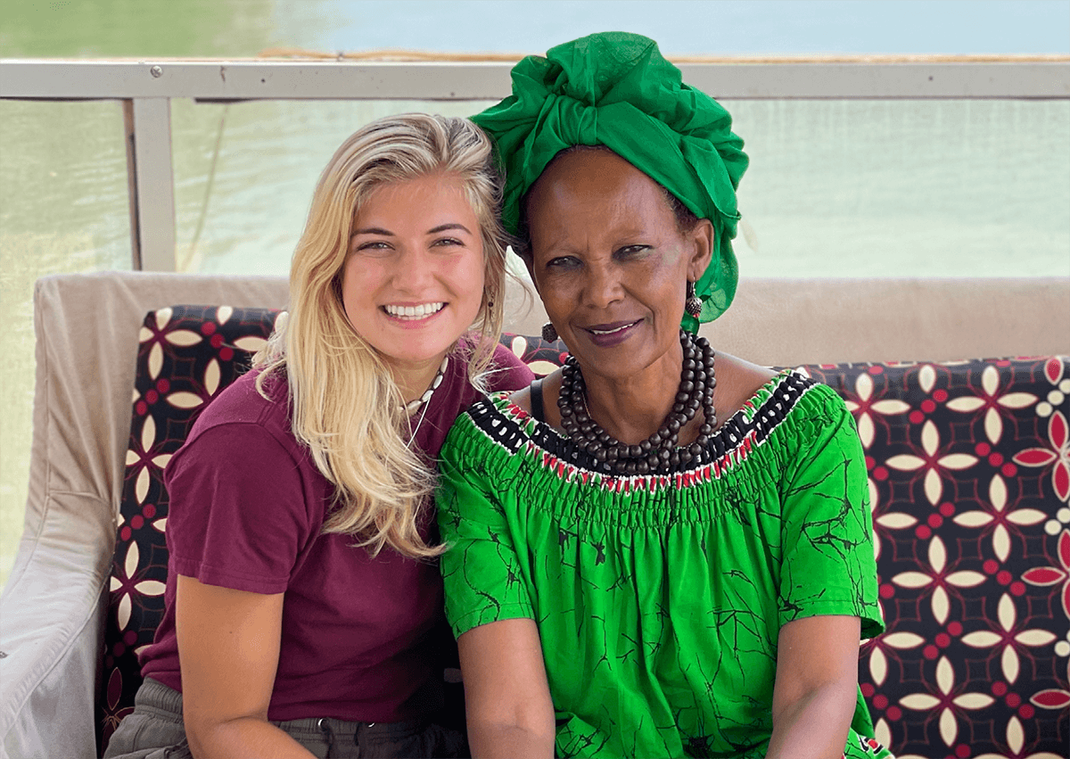 Mary Michael Lipford with Ozzie Abaye